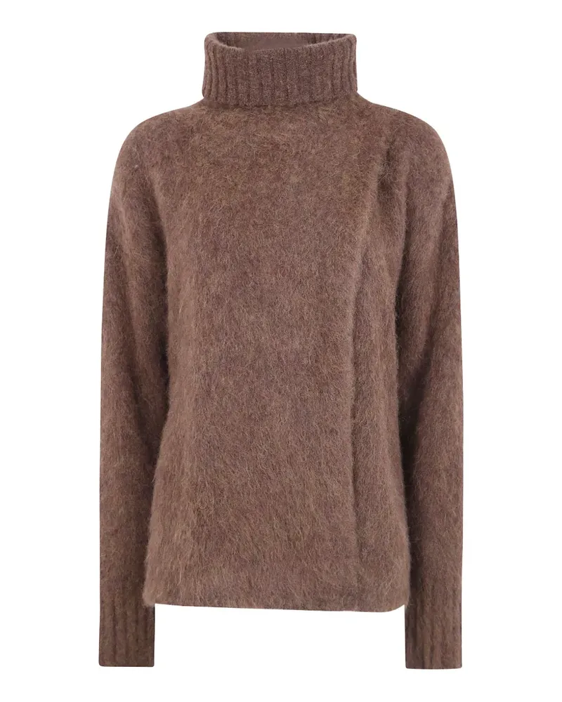 Uma Wang Rollkragenpullover aus Alpakawolle - Braun Braun