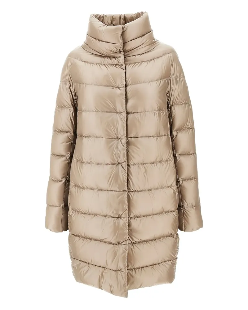 Herno Dora funnel-neck quilted coat - Nude Nude