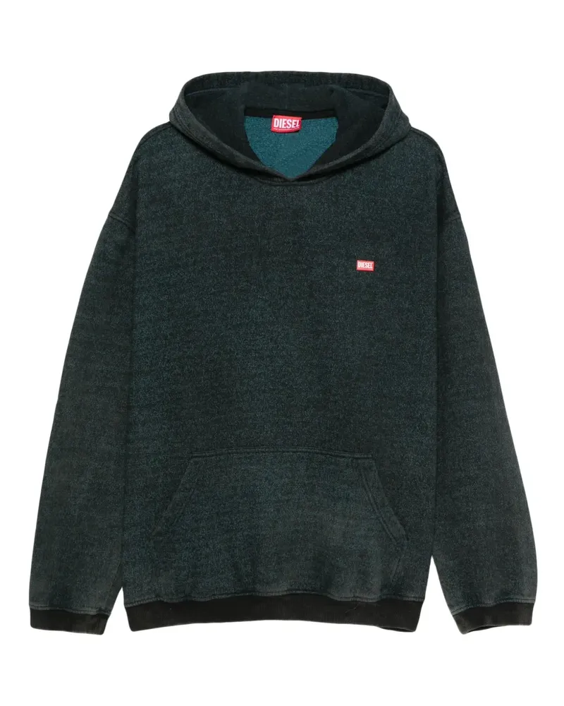 Diesel Hoodie mit Logo-Patch - Grün Grün