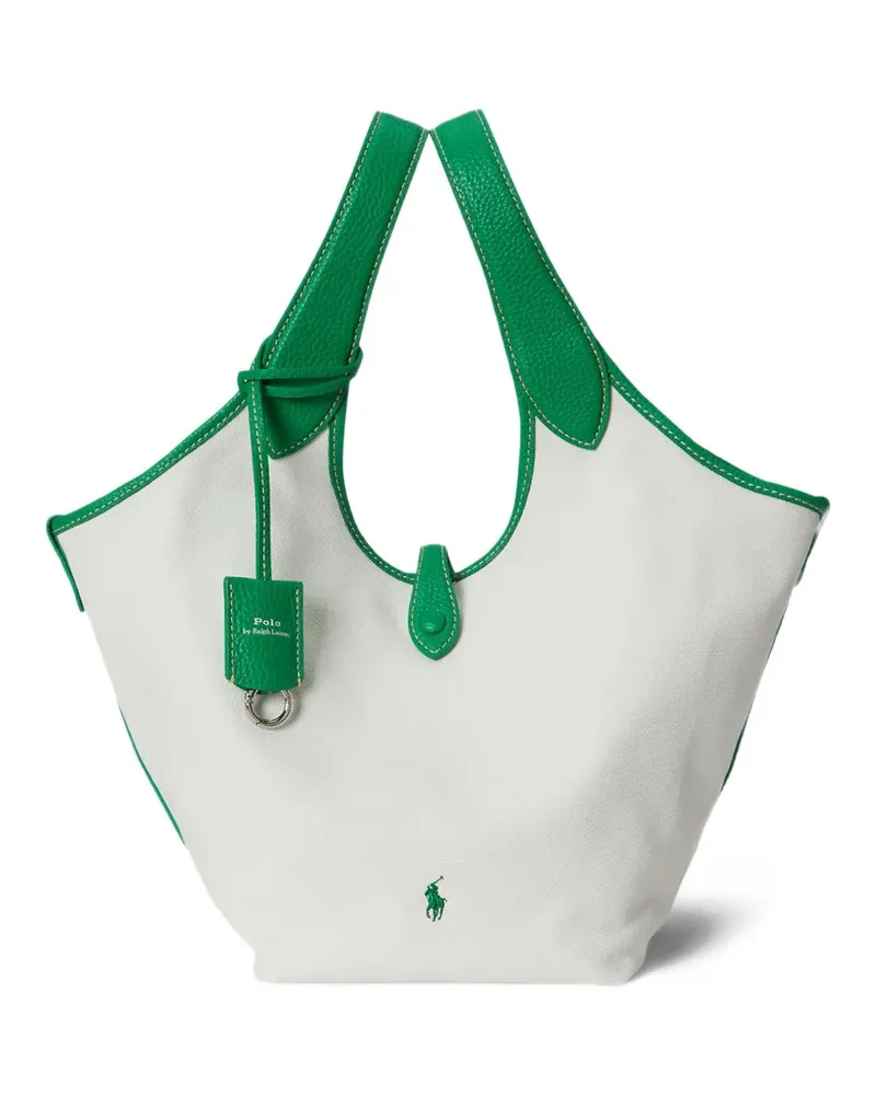 Ralph Lauren Tote Bag aus Canvas - Weiß Weiß