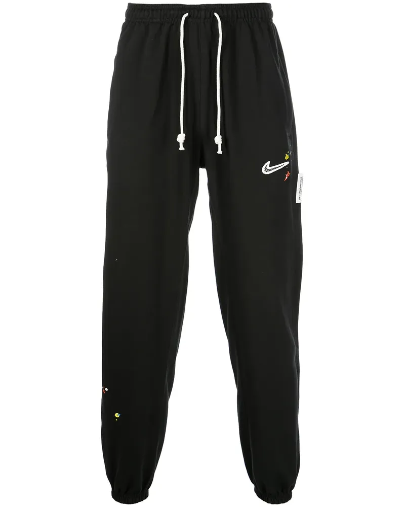 Nike Jogginghose mit Logo-Stickerei - Schwarz Schwarz