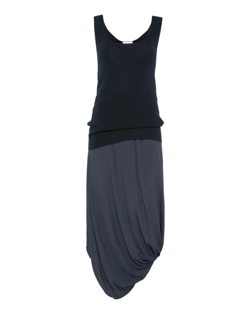 Semicouture scoop-neck skirt set - Blau Blau