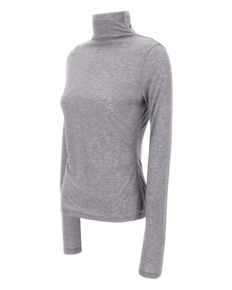 HUGO BOSS high-neck long-sleeve top - Grau Grau