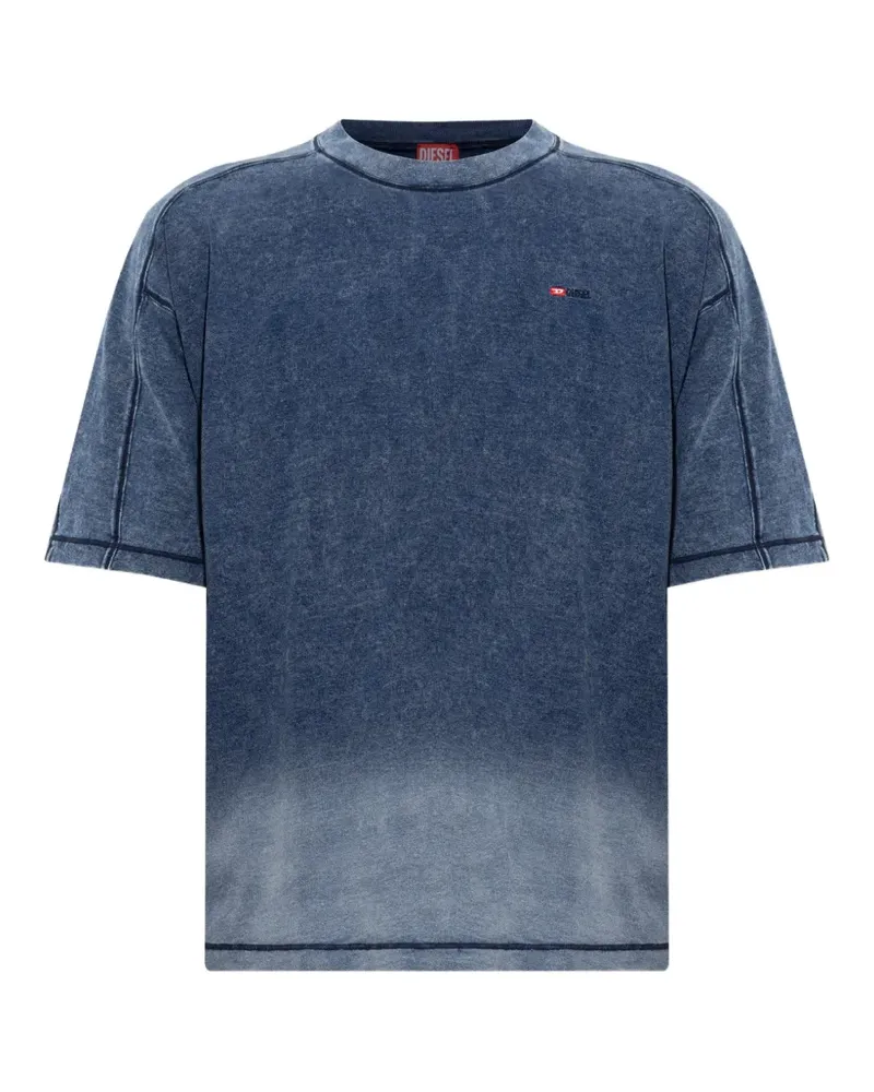 Diesel T-Shirt mit Ombré-Effekt - Blau Blau