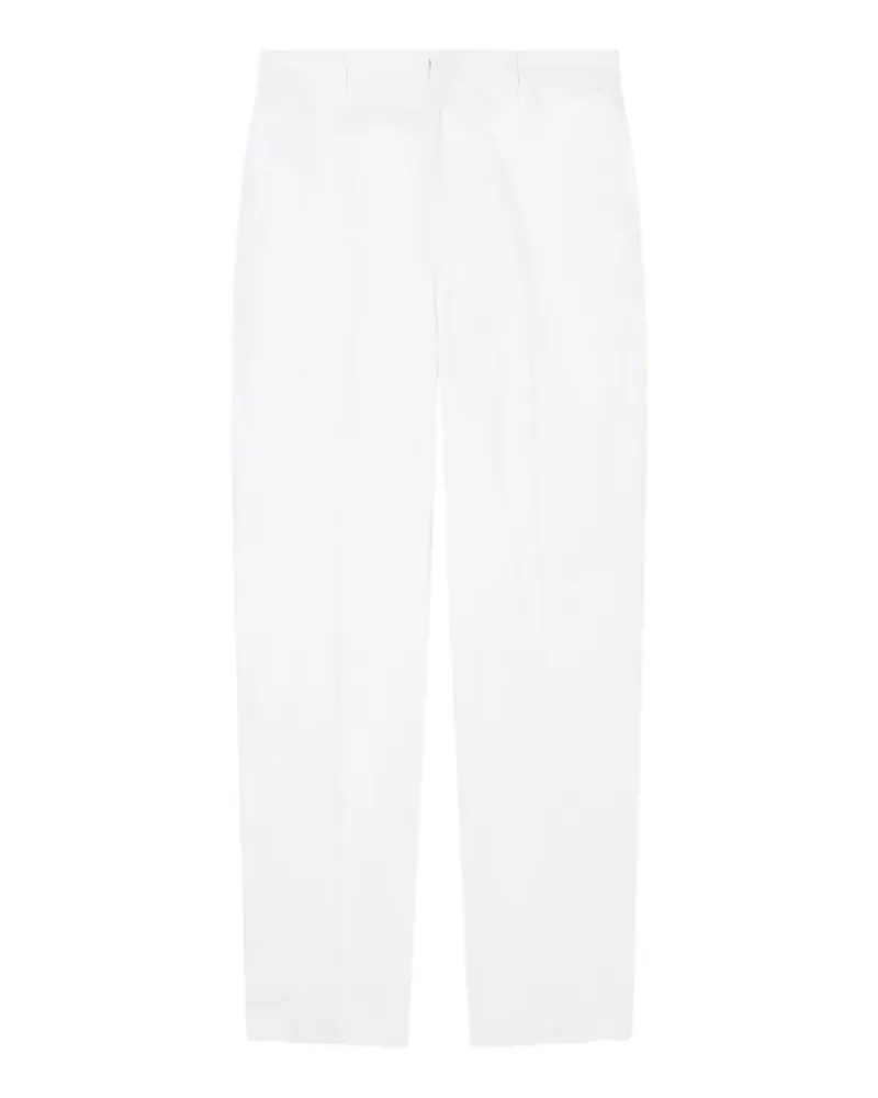 Armani Exchange straight-leg cotton trousers - Weiß Weiß