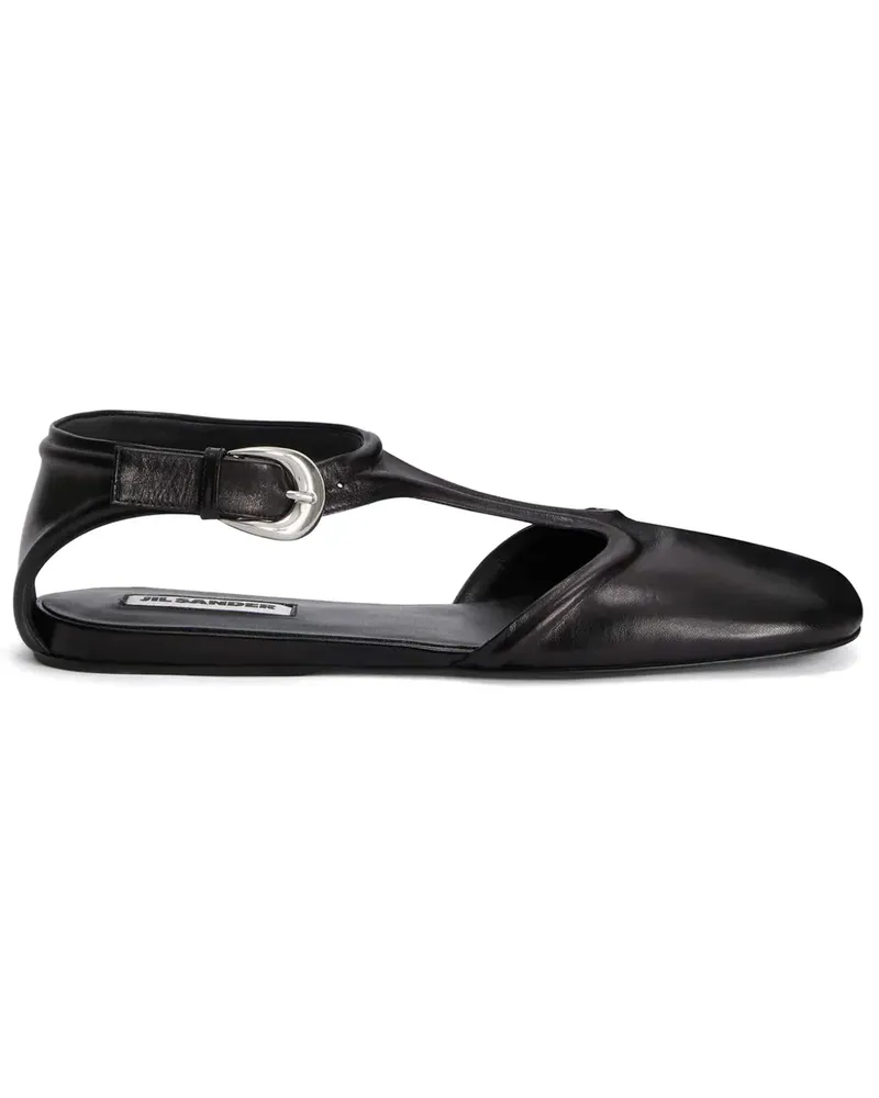 Jil Sander Mary Jane Ballerinas - Schwarz Schwarz