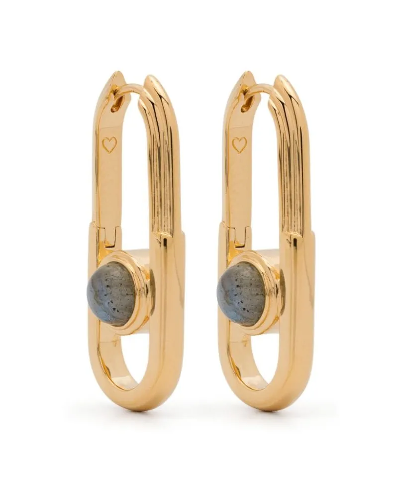 Missoma Zenyu Link Gemstone hoops - Gold Gold