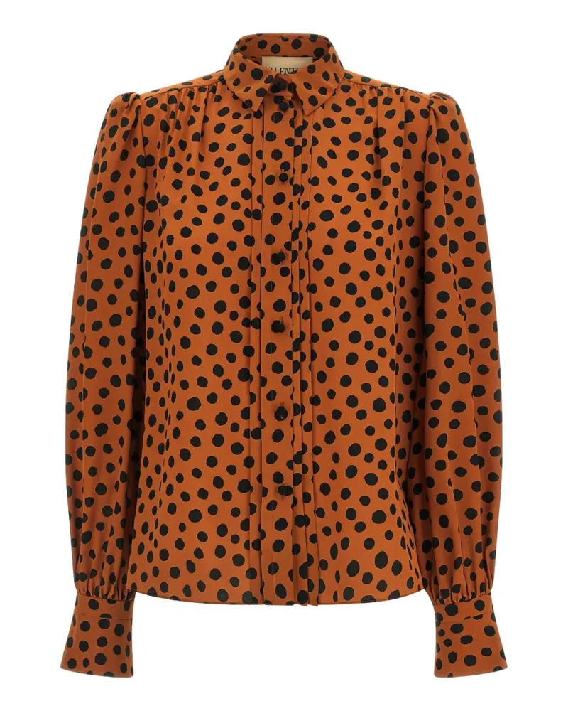 Valentino Garavani polka-dot-print shirt - Braun Braun