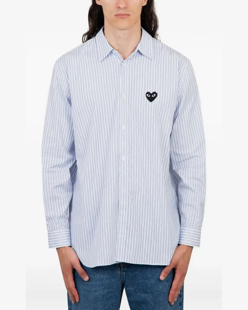Comme des Garçons Hemd mit Besatzstreifen - Blau Blau