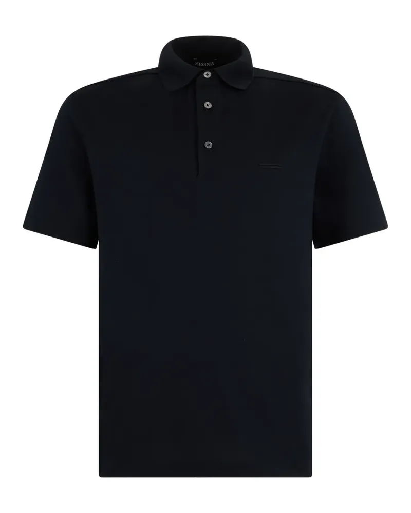 Ermenegildo Zegna Kurzärmeliges Poloshirt - Schwarz Schwarz