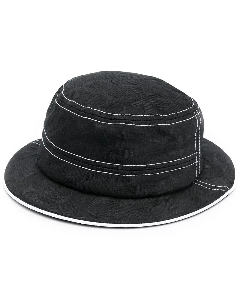 10 Corso Como Beanie mit Kontrastborten - Schwarz Schwarz