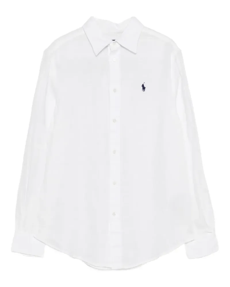 Ralph Lauren Hemd mit Logo-Stickerei - Weiß Weiß