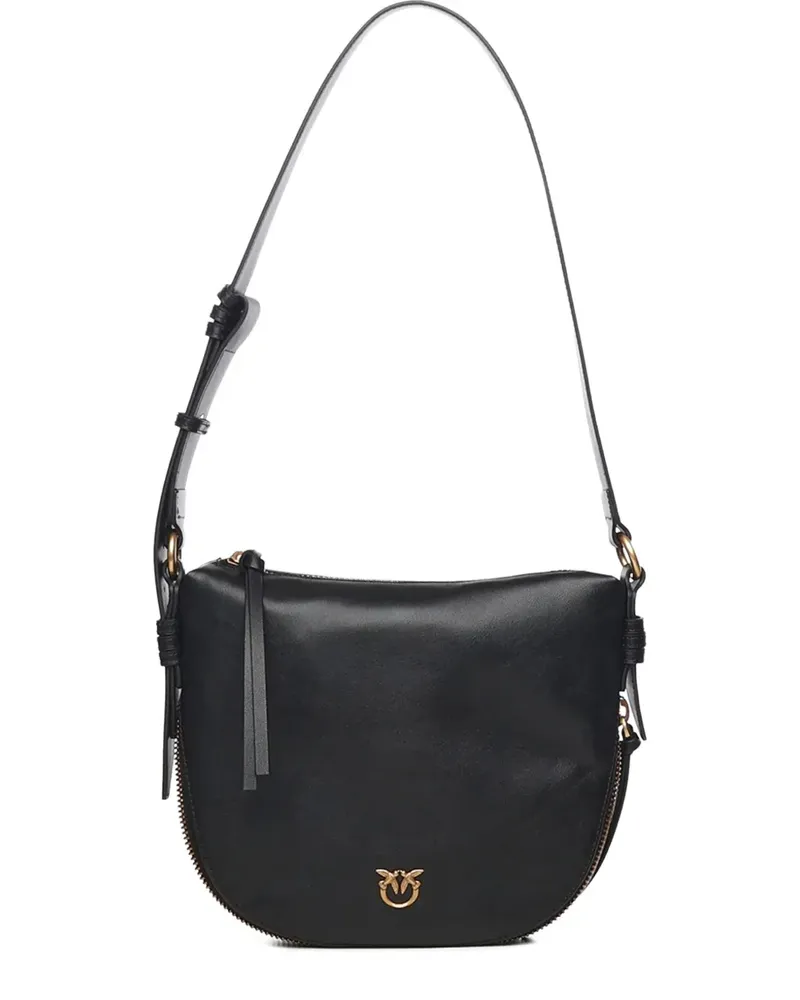 Pinko small zip shoulder bag - Schwarz Schwarz