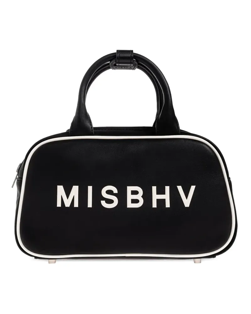 MISBHV Handtasche mit Logo-Schild - Schwarz Schwarz