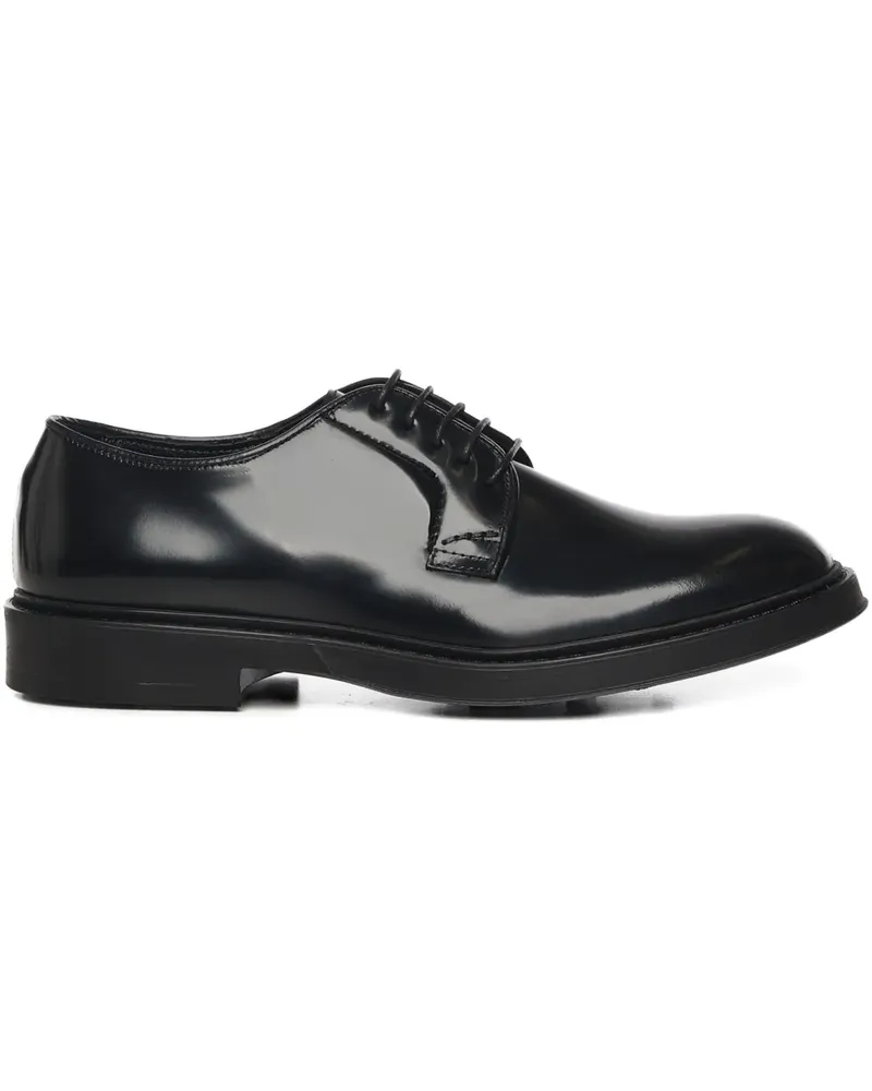 Giuliano Galiano Alan lace-up round toe derby - Schwarz Schwarz