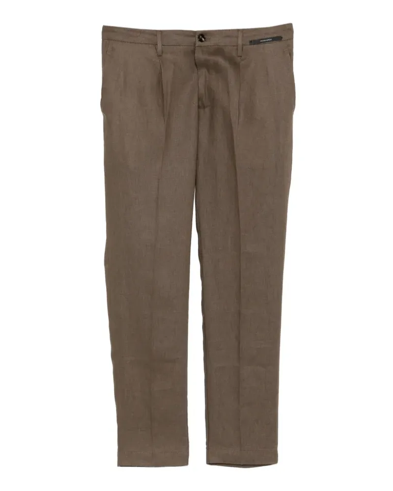 MICHAEL COAL pleated trousers - Braun Braun