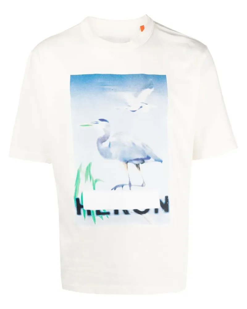 Heron Preston T-Shirt mit Censored Heron-Print - Weiß Weiß