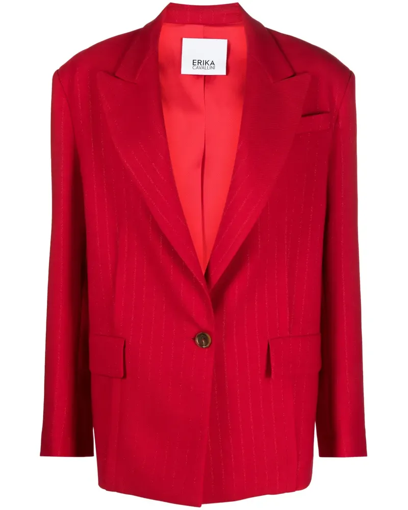 Erika Cavallini Einreihiger Blazer - Rot Rot