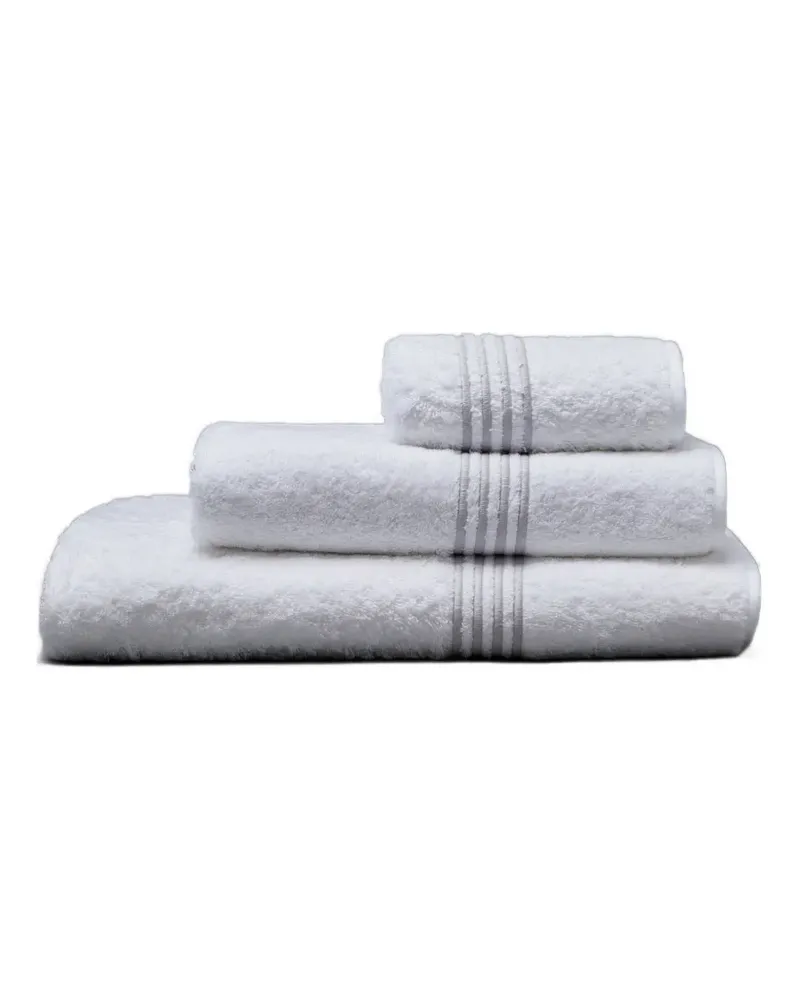 Thom Browne 4-Bar bath towel (set of three) - Weiß Weiß
