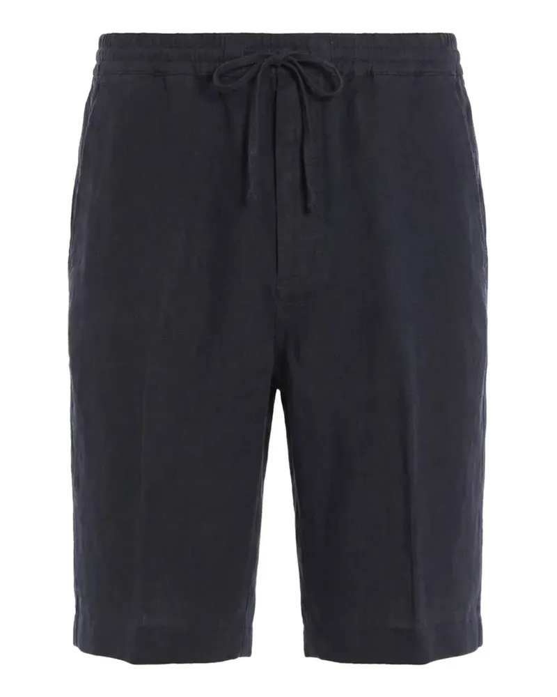 120% Lino drawstring linen shorts - Blau Blau