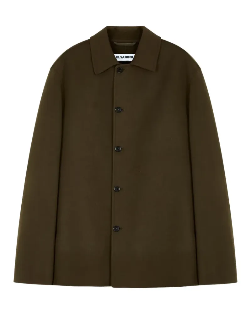Jil Sander Geknöpfter Mantel - Grün Grün