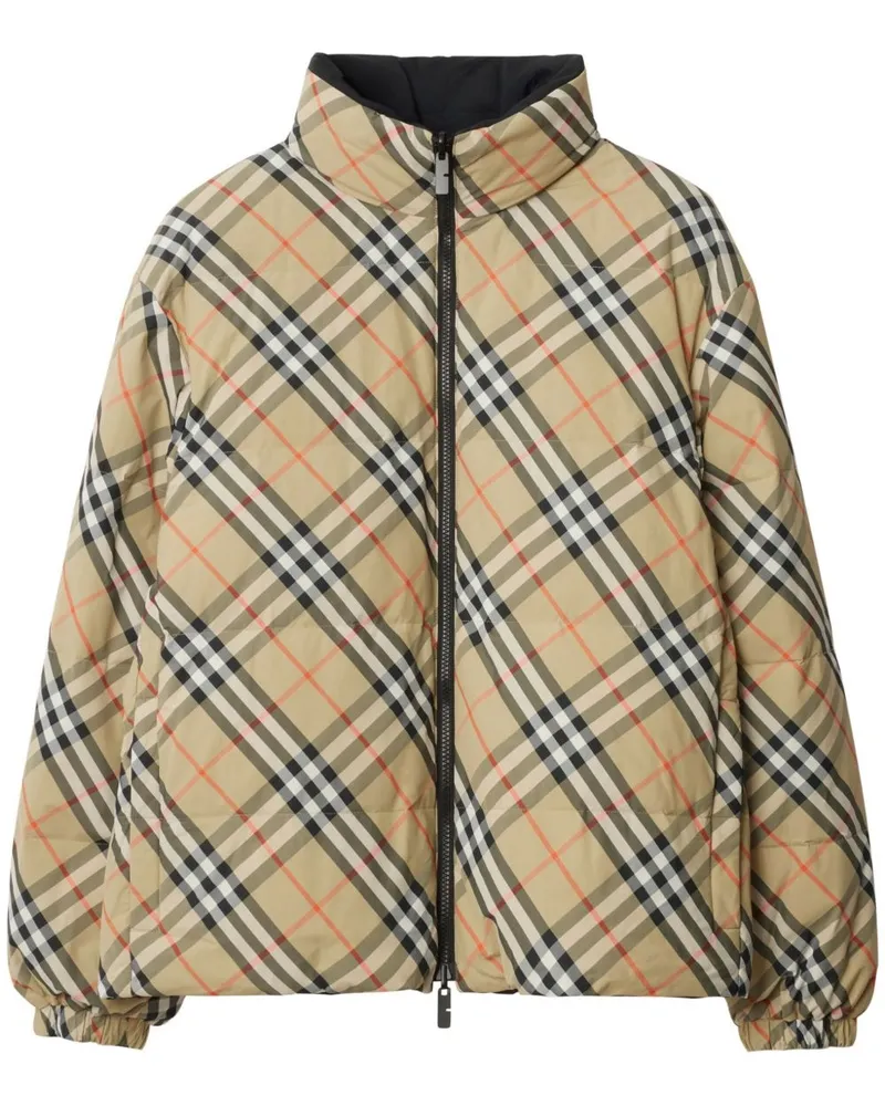 Burberry Wendbare Steppjacke mit Karo - Nude Nude