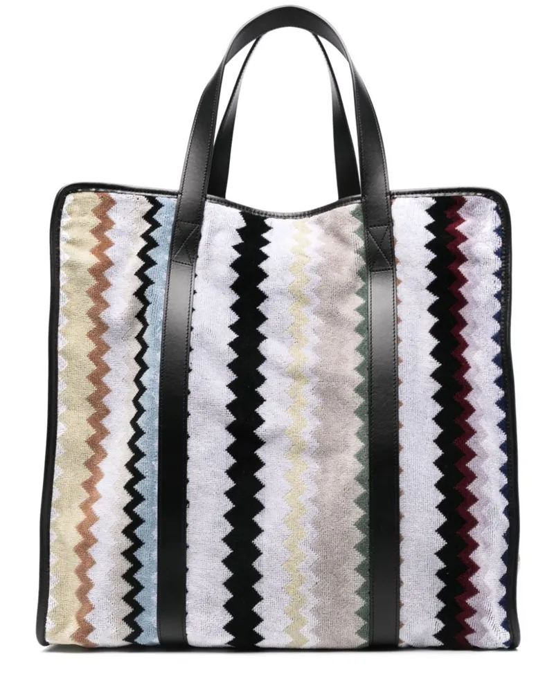 Missoni Handtasche mit Zickzackmuster Grau