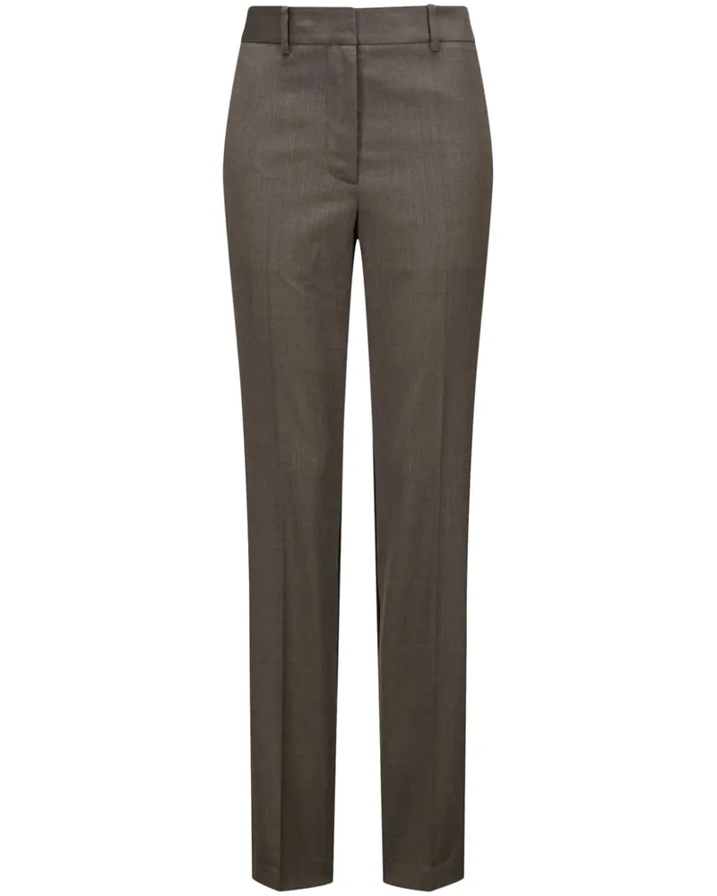 Helmut Lang Schmale Hose mit Einsätzen - Braun Braun