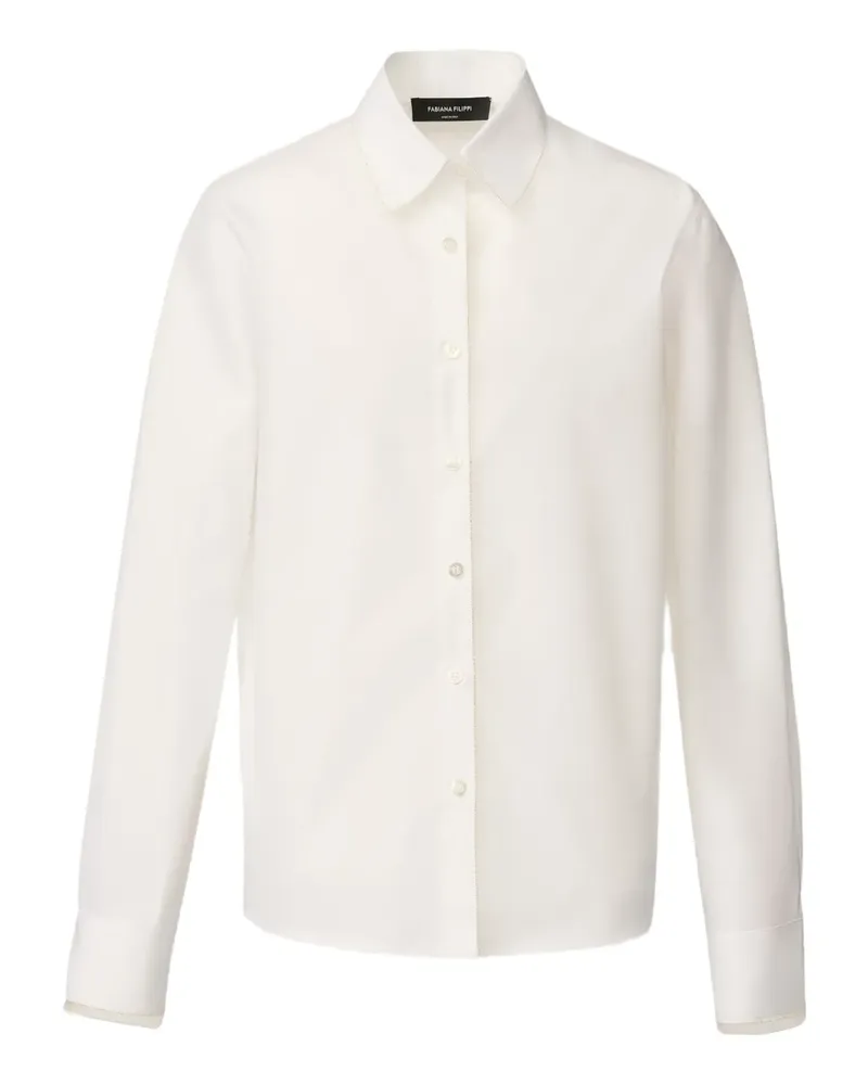 Fabiana Filippi Hemd mit Button-down-Kragen - Weiß Weiß