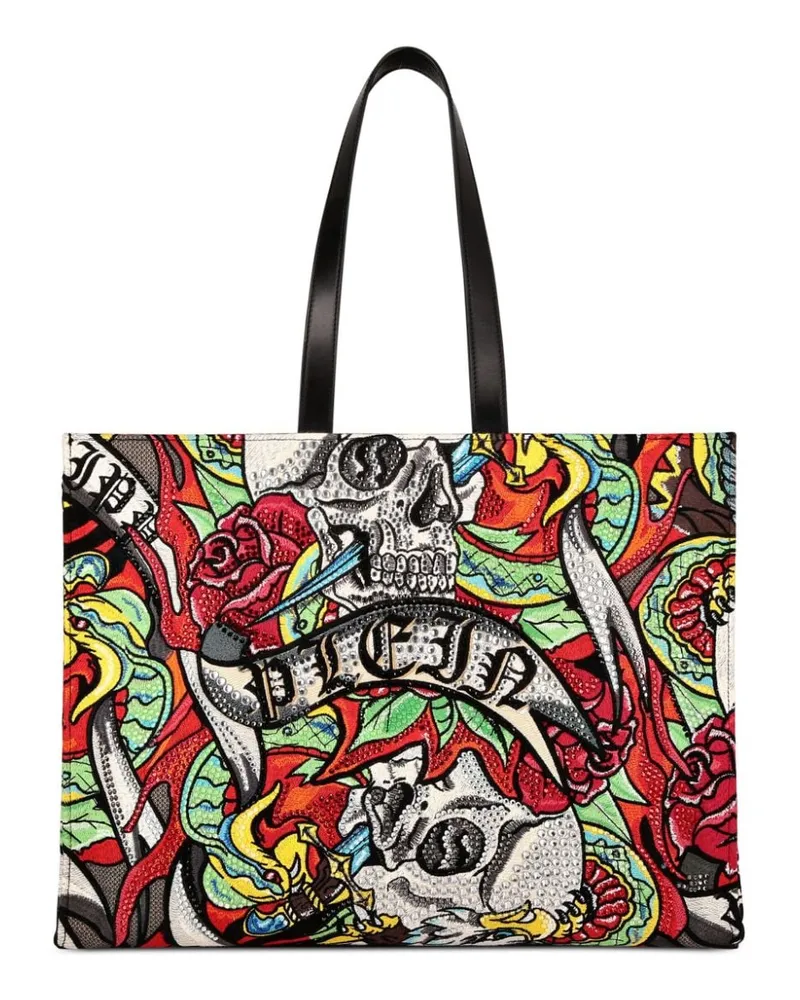 Philipp Plein Tasche mit Tattoo-Print - Rot Rot