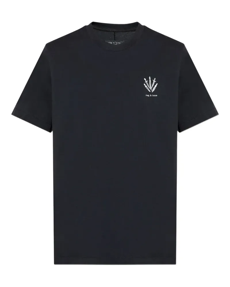Rag & Bone T-Shirt mit Logo-Print - Schwarz Schwarz