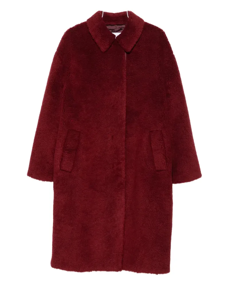 Manuel Ritz Mantel mit Teddy - Rot Rot