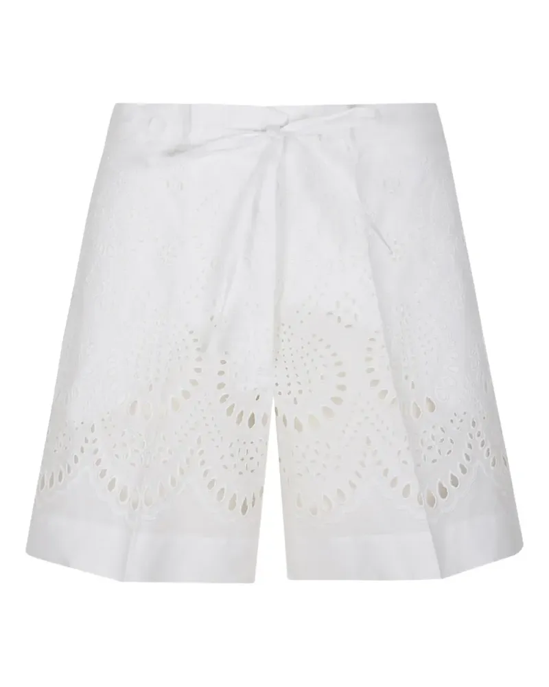 P.A.R.O.S.H. P.A.R.O H. Bestickte Shorts - Weiß Weiß