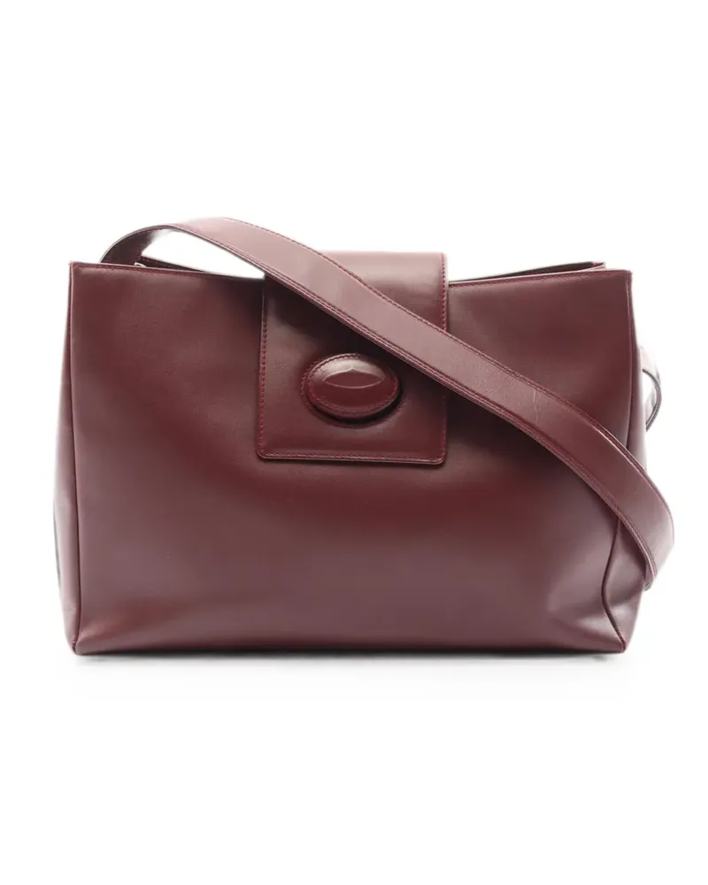 Cartier 2000s Mast Line Schultertasche - Rot Rot