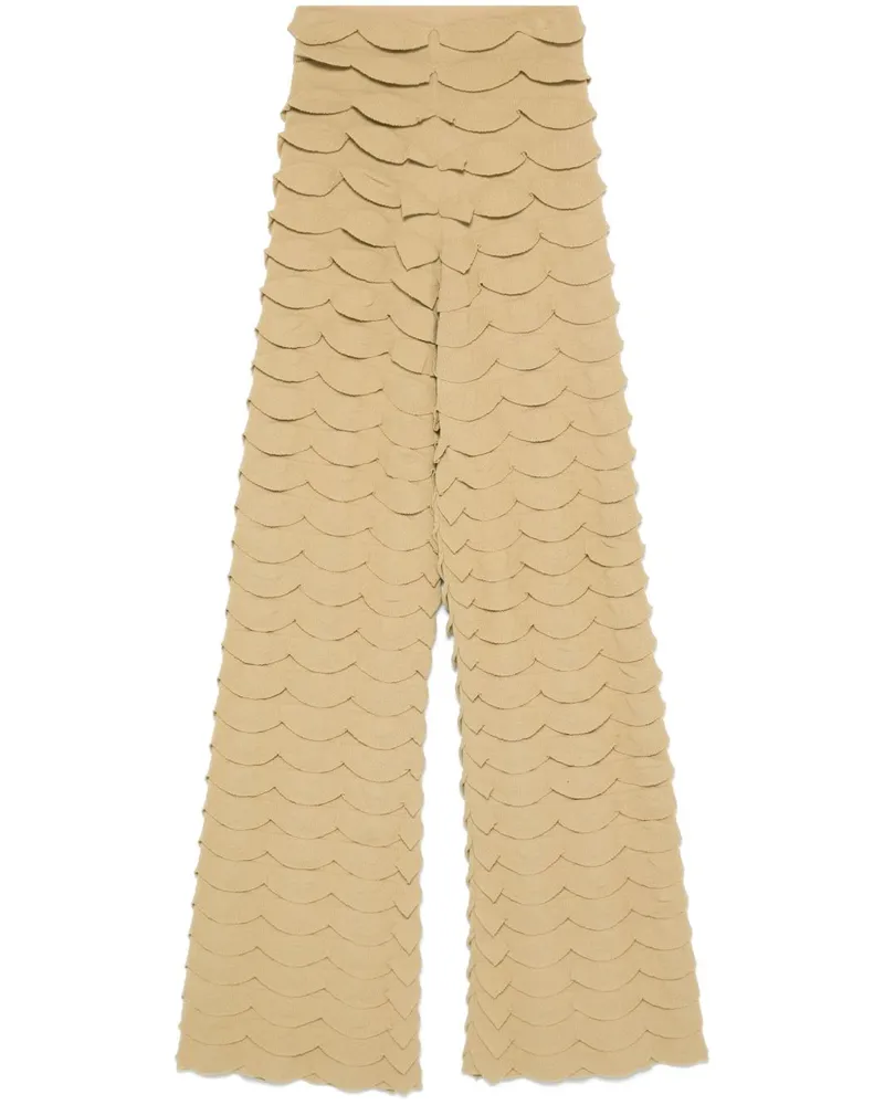 Nanushka Hose mit Rüschen - Braun Braun