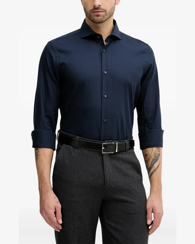 JOOP! patterned button-up shirt - Blau Blau