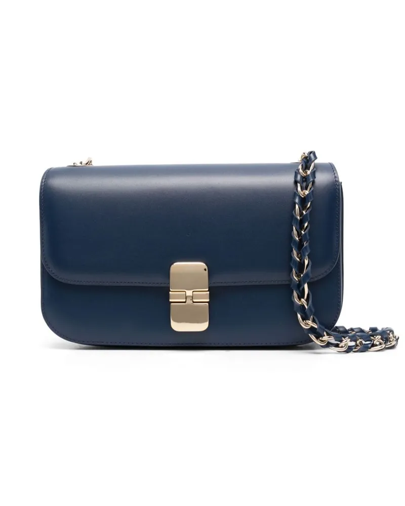 A.P.C. Umhängetasche aus Leder - Blau Blau