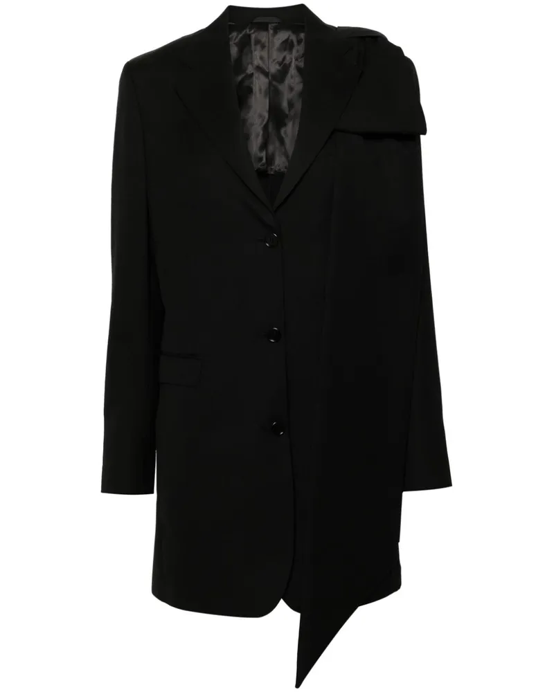 Simone Rocha Blazer mit Schleife Schwarz