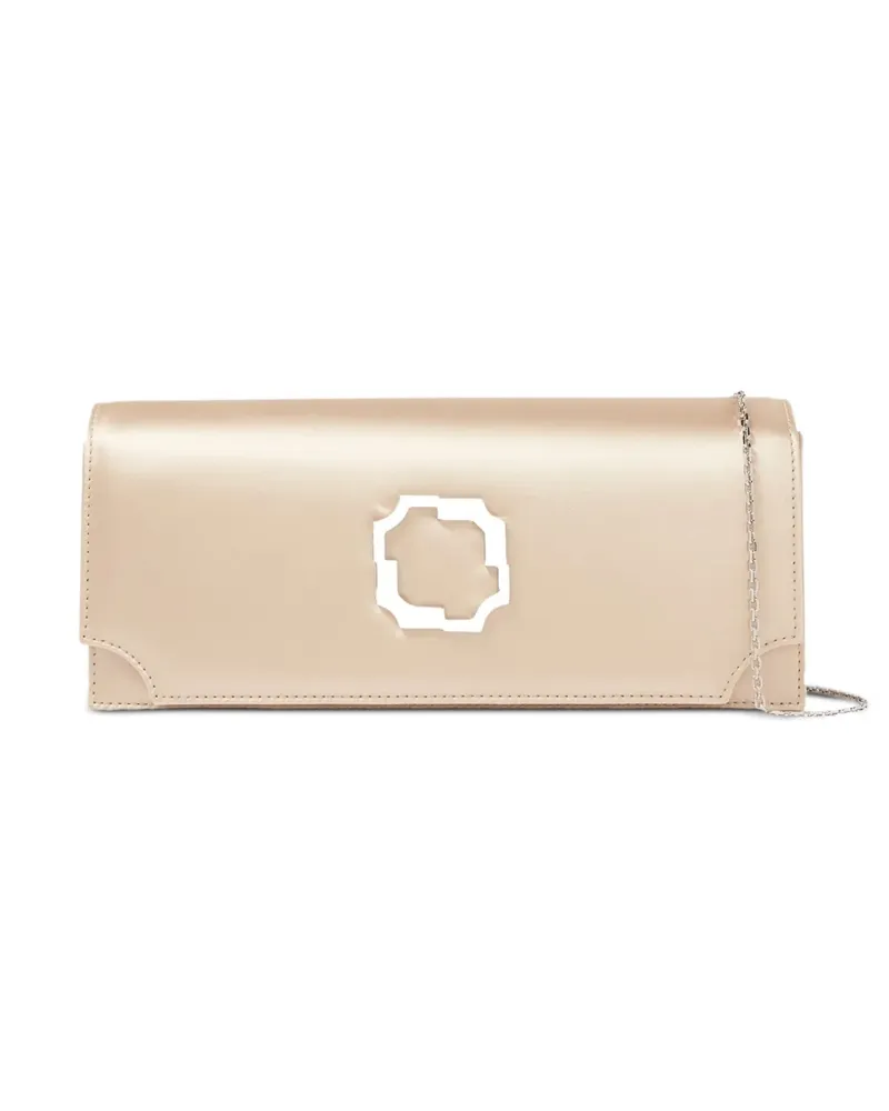 Malone Souliers Vivien Clutch aus Satin mit Kristallen - Gold Gold