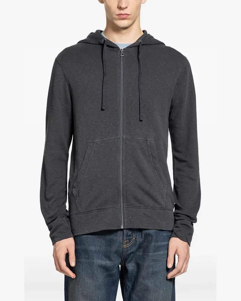 James Perse zip french-terry hoodie - Grau Grau