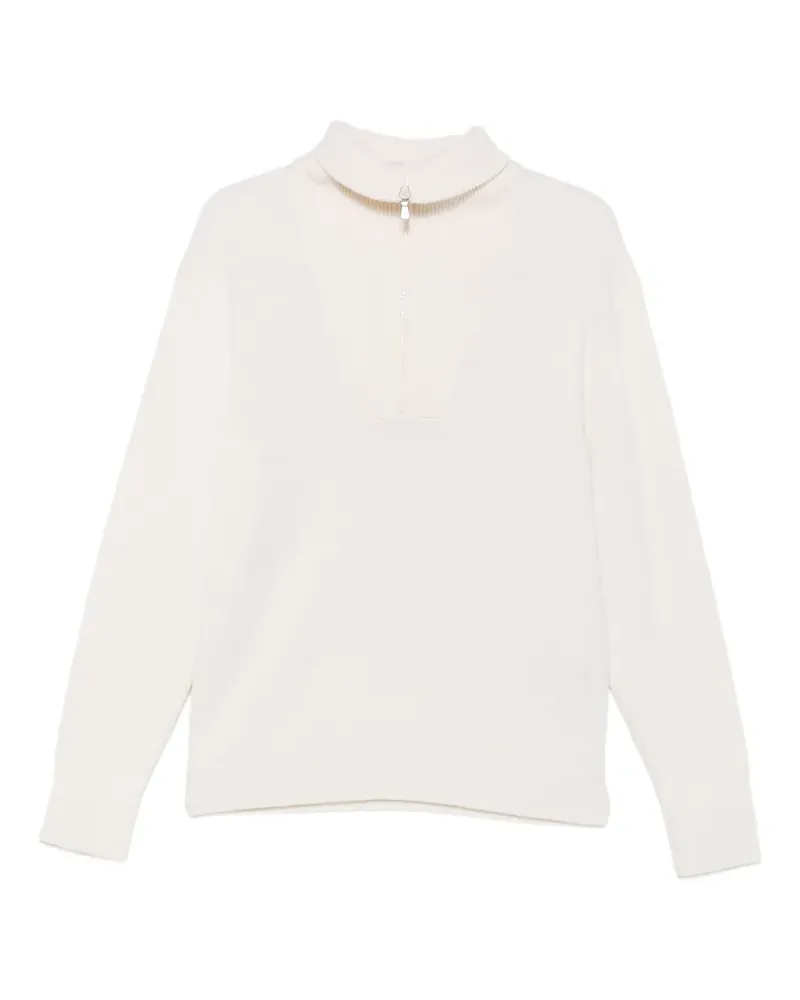 Eleventy Pullover mit Reißverschluss - Nude Nude