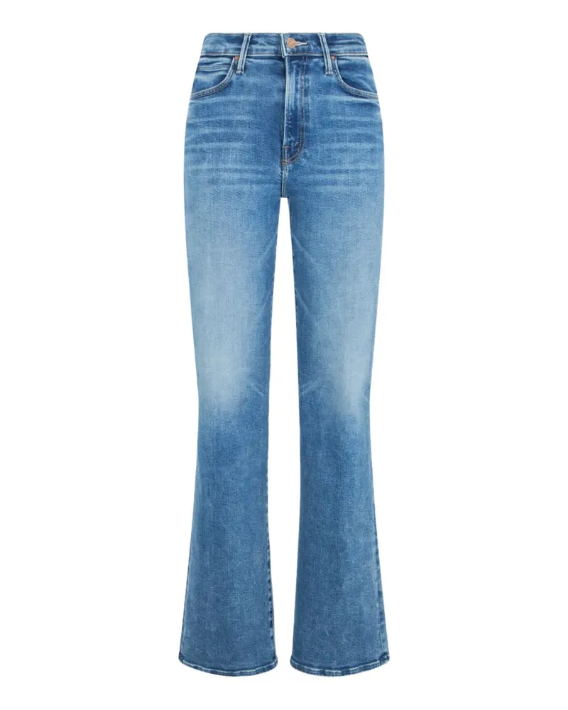 Mother The Kick It Jeans mit ausgeblichenem Effekt - Blau Blau