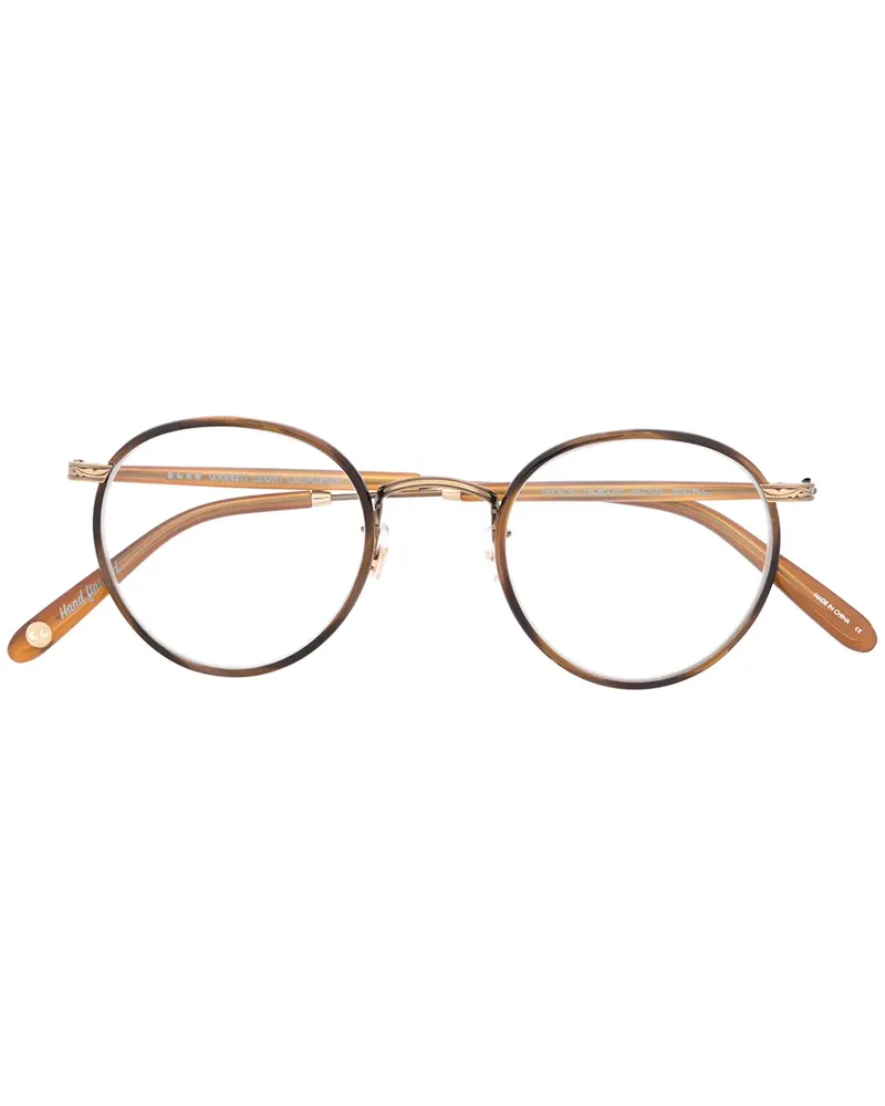 Garrett Leight Runde 'Wilson' Brille - Braun Braun
