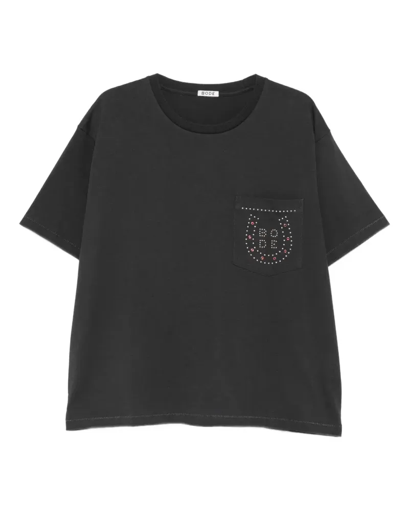 BODE T-Shirt mit Nieten - Schwarz Schwarz