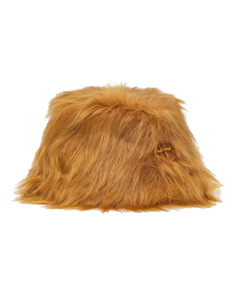 RUSLAN BAGINSKIY Fischerhut aus Faux Fur - Braun Braun