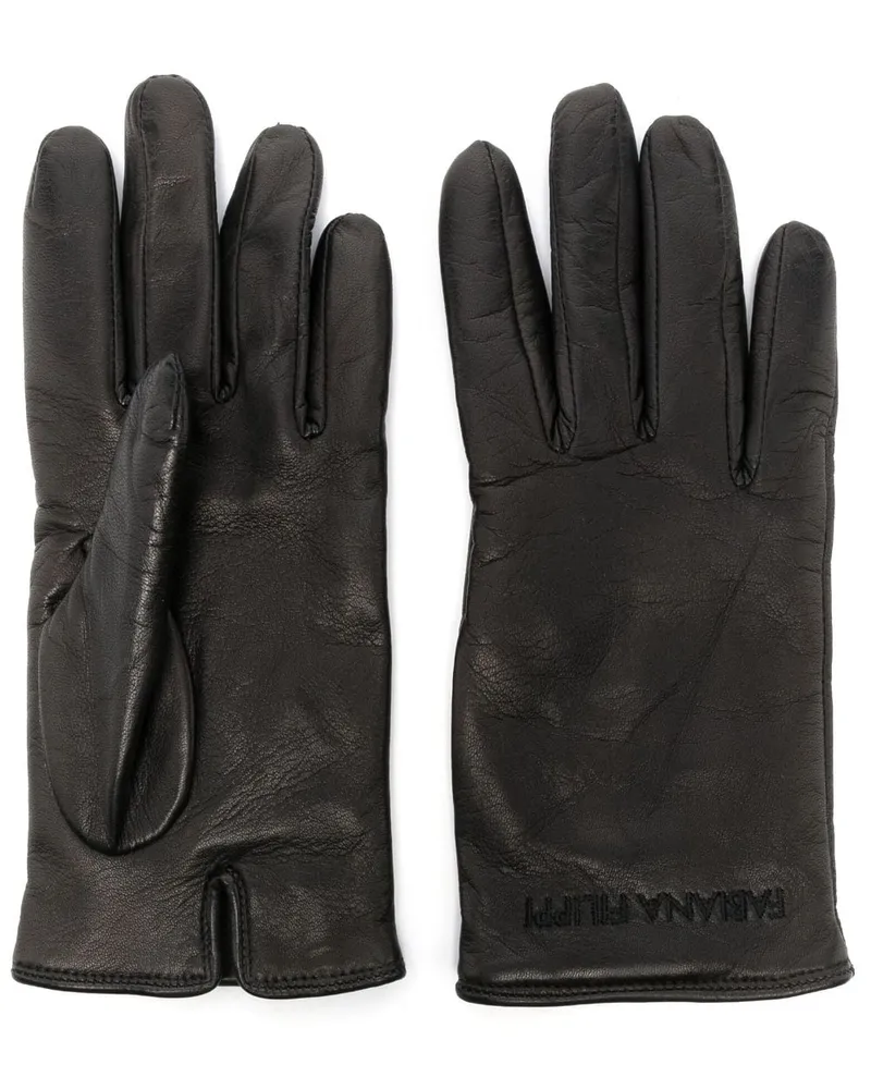 Fabiana Filippi Bestickte Handschuhe - Schwarz Schwarz
