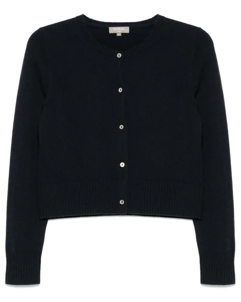 N.Peal Grob gestrickter Cardigan - Blau Blau