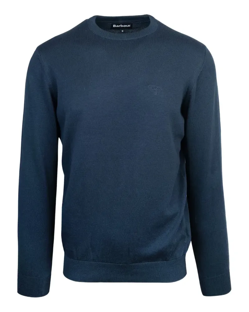 Barbour logo-embroidered sweater - Blau Blau