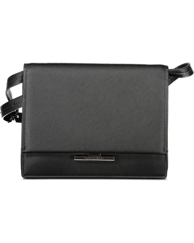 Calvin Klein foldover cross-body bag - Schwarz Schwarz