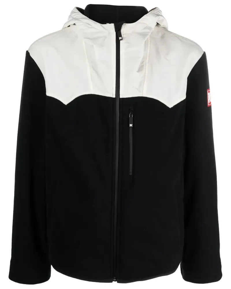 Palm Angels Skijacke mit Monogramm-Applikation - Schwarz Schwarz